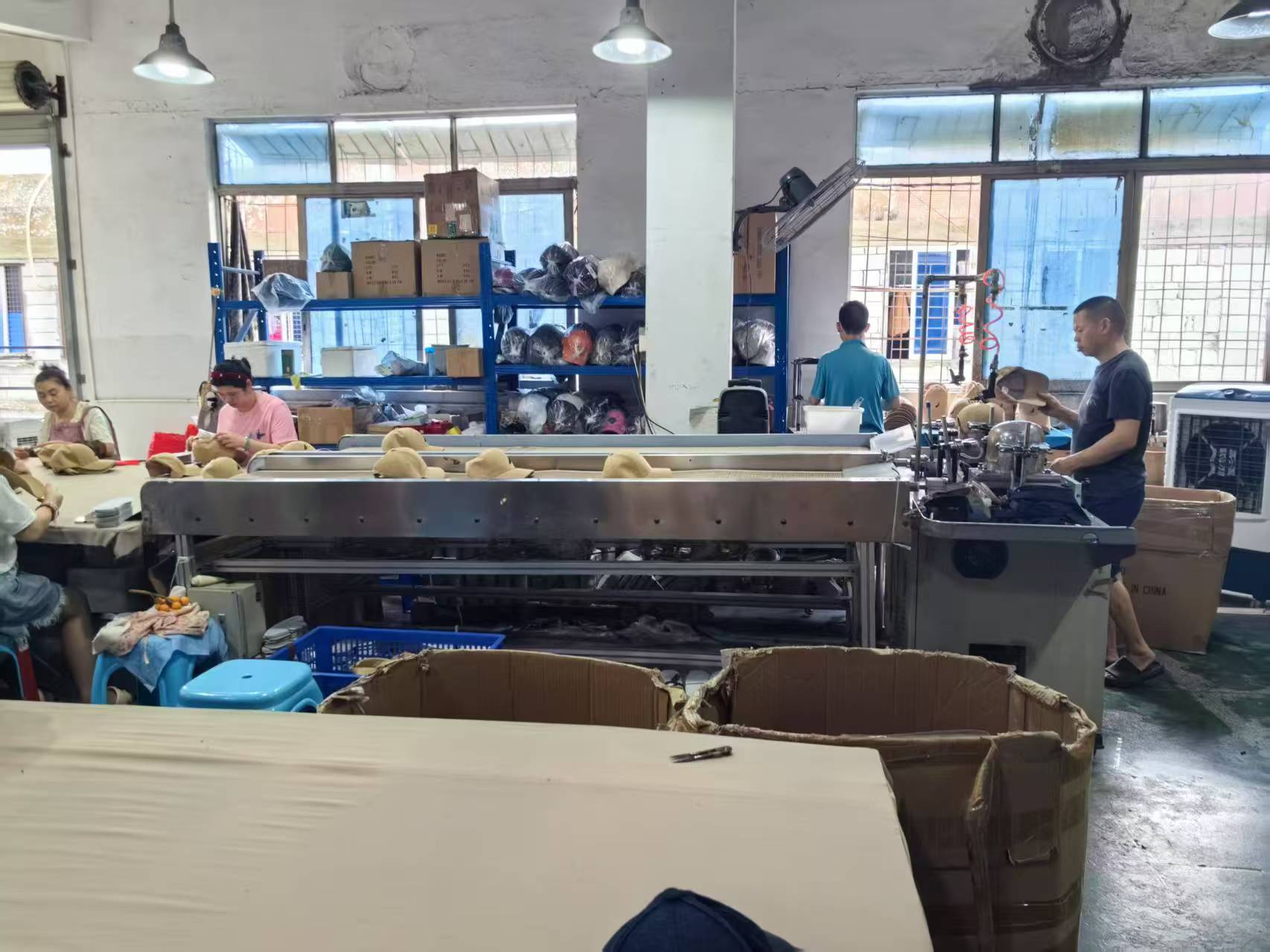 Custom headwear production workshop