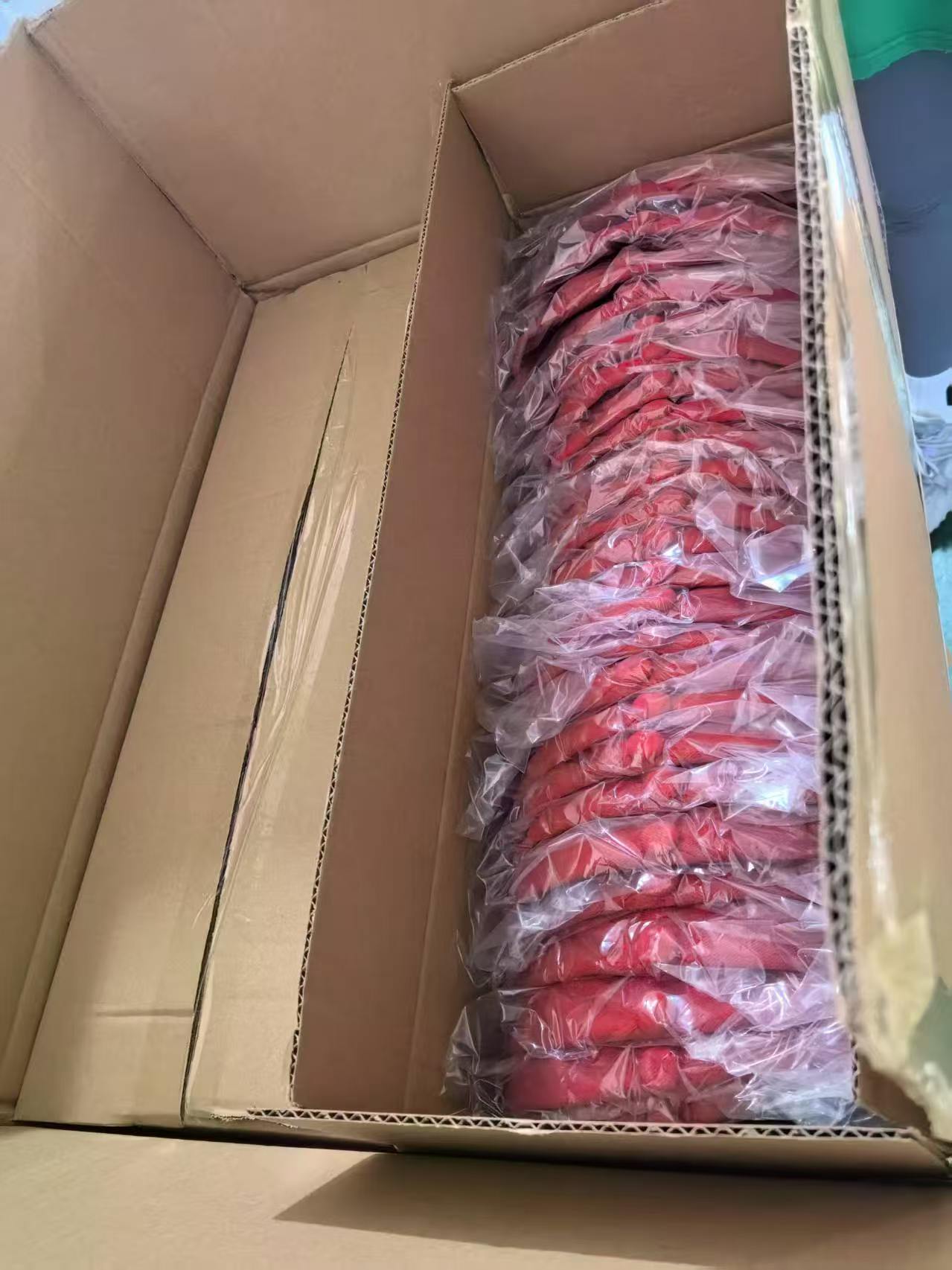 Custom caps individually packed before carton packing